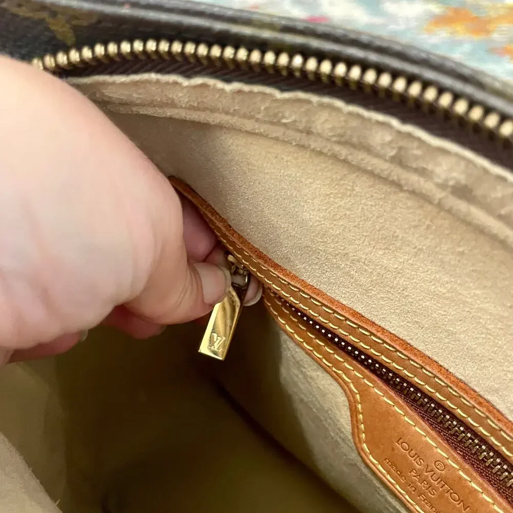 Louis Vuitton GM Monogram Canvas Looping Shoulder Bag Authentic